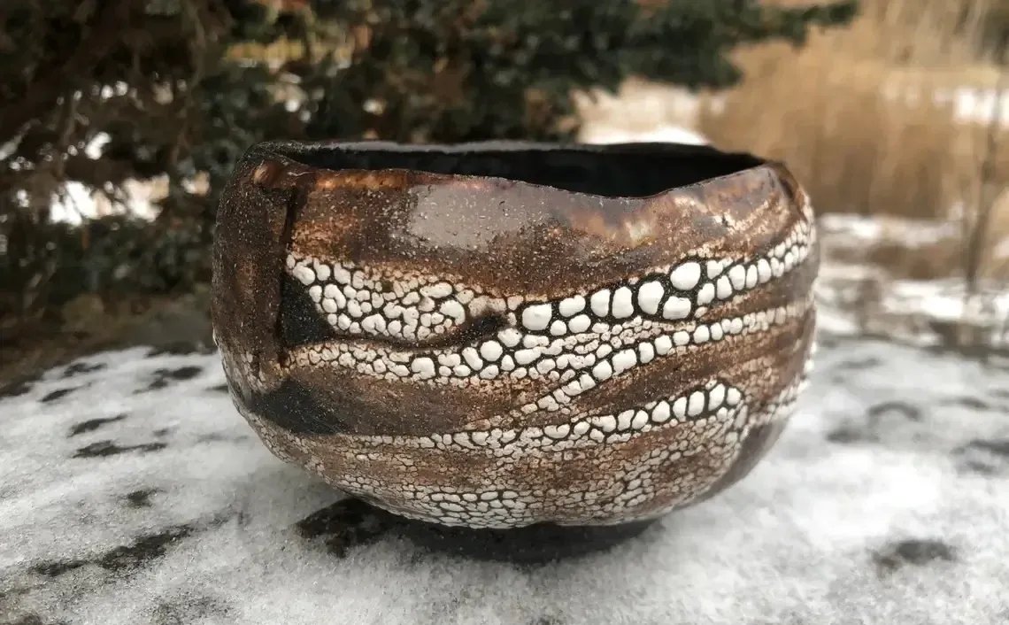 Japanese raku pottery